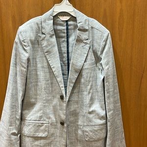Boys Cat and Jack light blue chambray linen-like blazer size 14